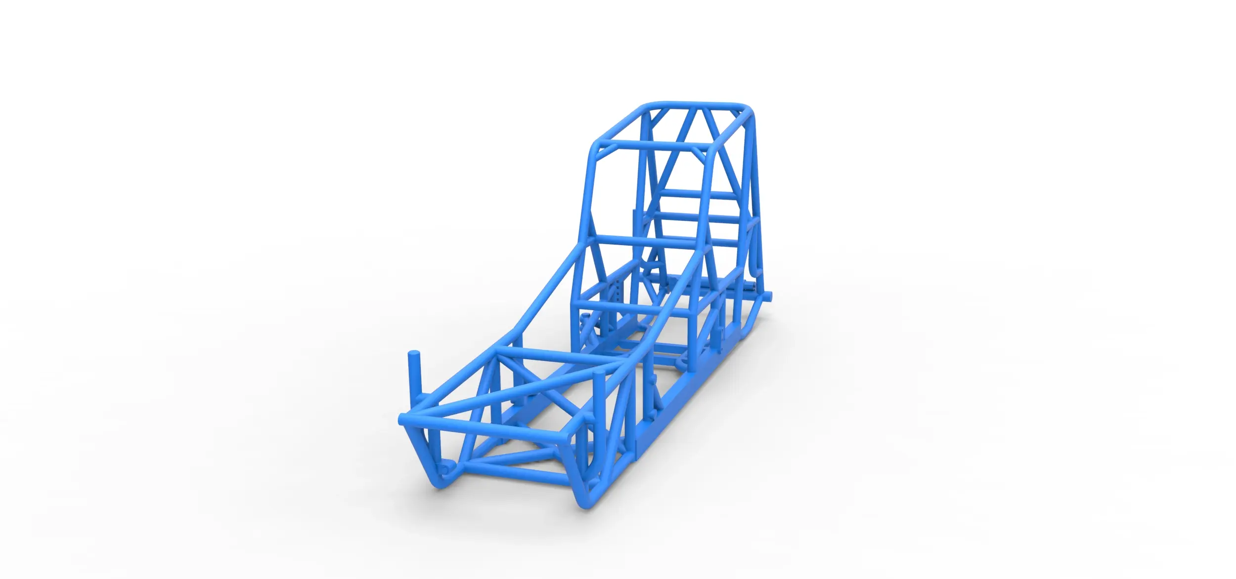 Frame of Vintage Northeast Dirt Modified stock car 1:25