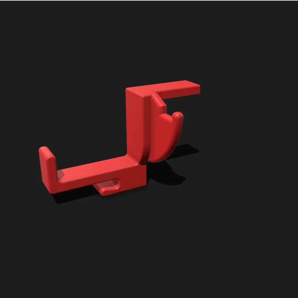 Headphone Holder for left-hand side of monitor