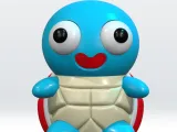 Squirtle 3D Model 3mf Multicolor Split parts no support-1