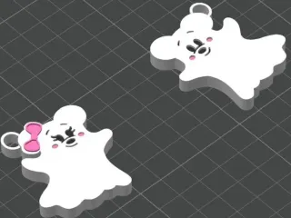 Mouse Ghost Keychain