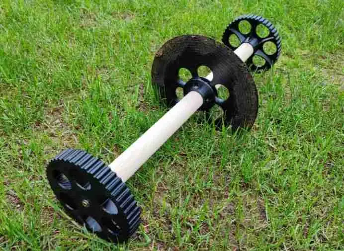 Boundary wire groove tool mower robot