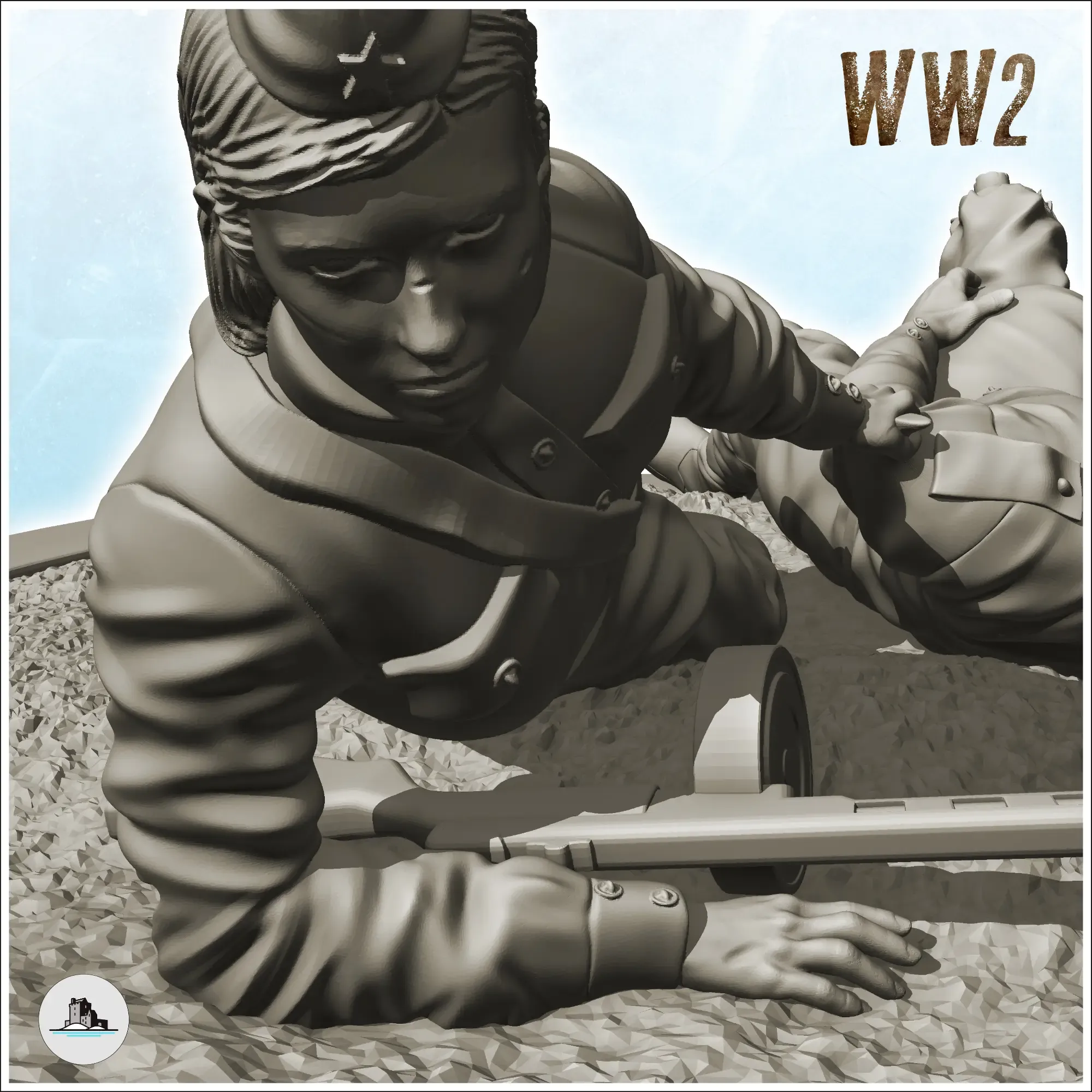 USSR medic - WW2 terrain diaroma