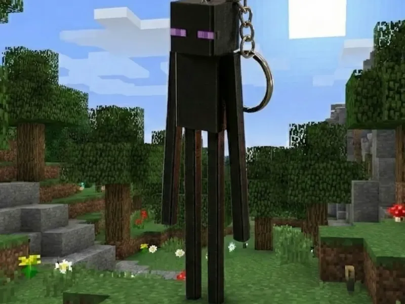 Minecraft Enderman Keychain | Easy Print