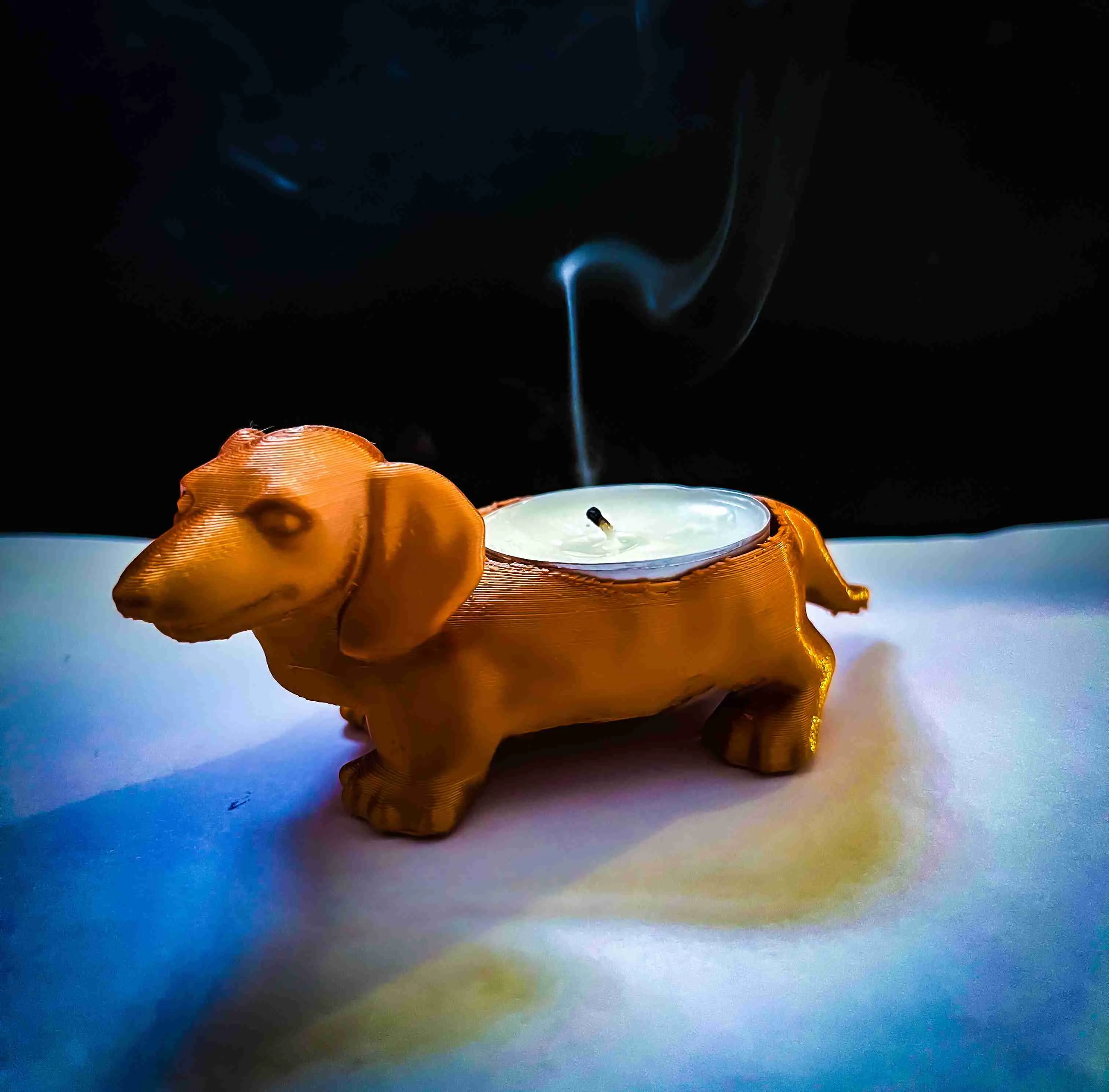 Dog candle