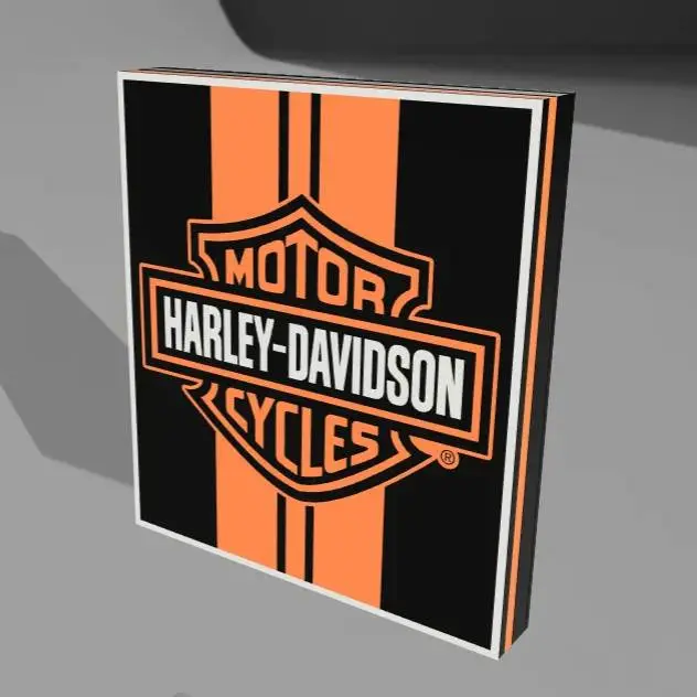 Harley Davidson LED LIGHTBOX Classic Orange Strip