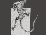 QUEEN ALIEN XENOMORPH DYNAMIC POSE - ALIENS FIRETEAM ELITE-7