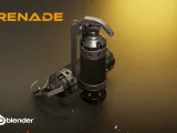Sci-Fi Grenade 3D Model-0