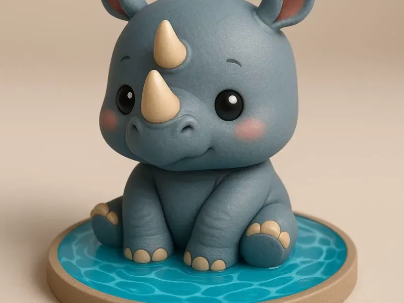 Cute Rinhoceros - Rinoceronte cute