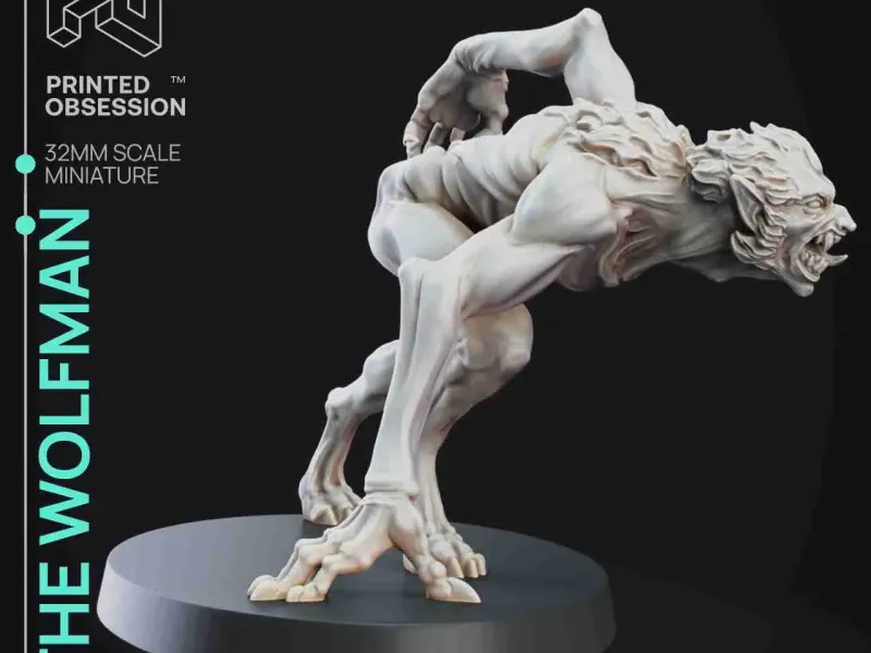 Wolfman- Skin Walkers-Presupported - Illustrated and Stats -