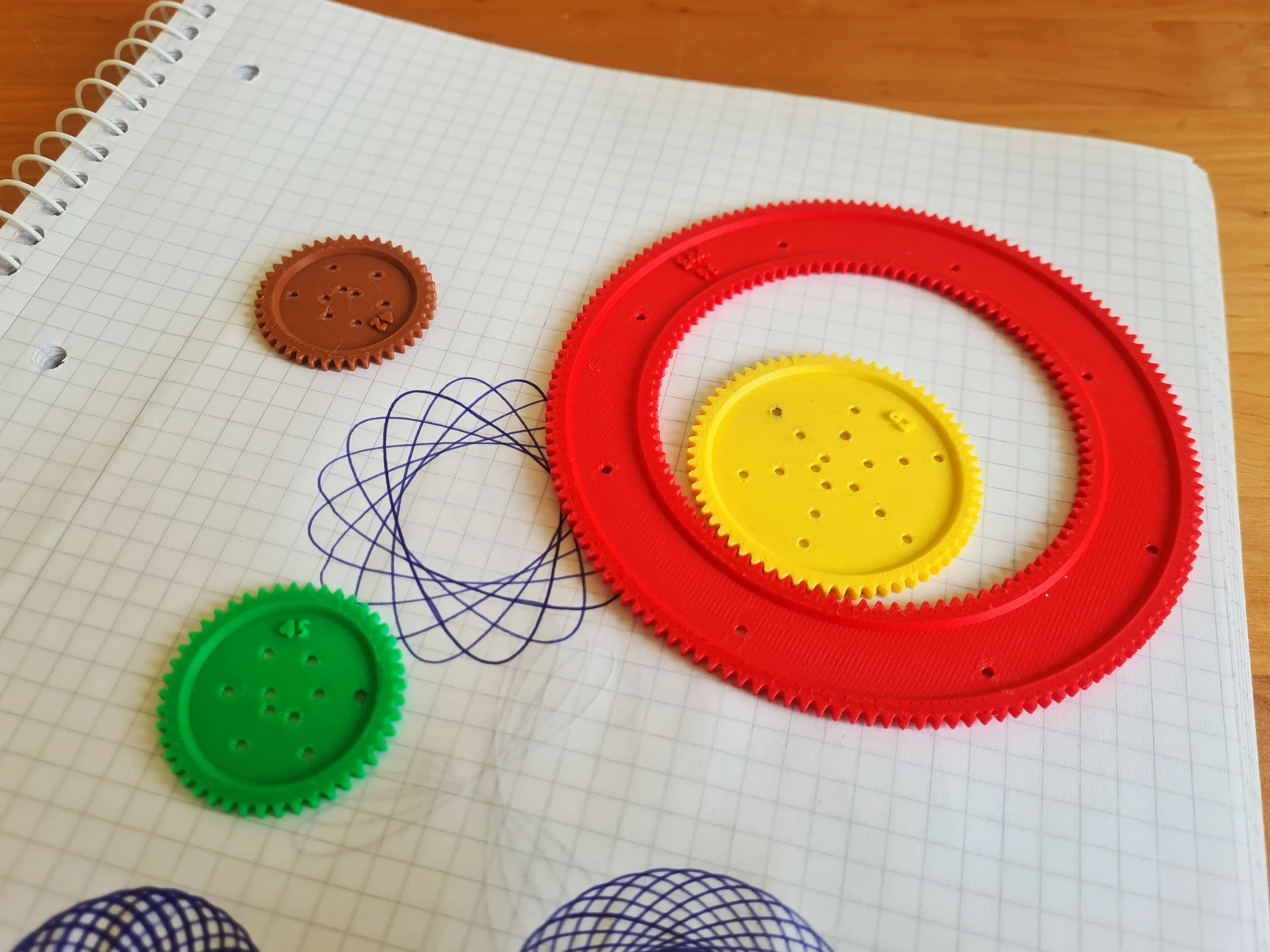 Spirograph drawing template
