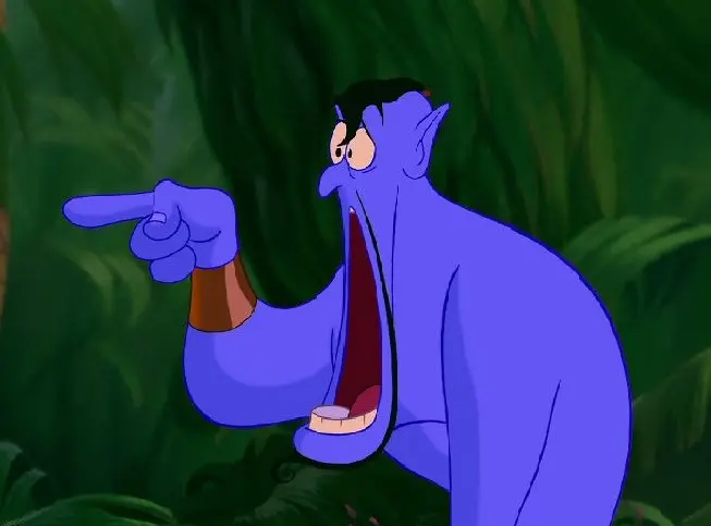 GENIE - ALADDIN - SURPRISED FACE