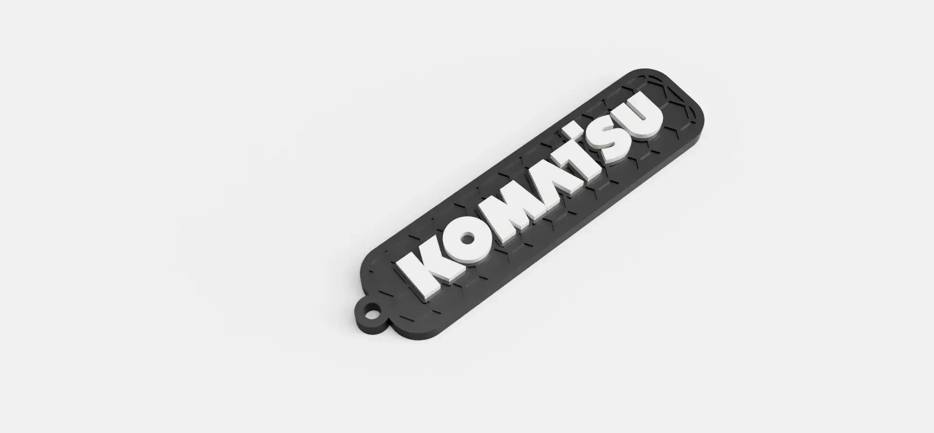 Komatsu Logo honeycomb keychain