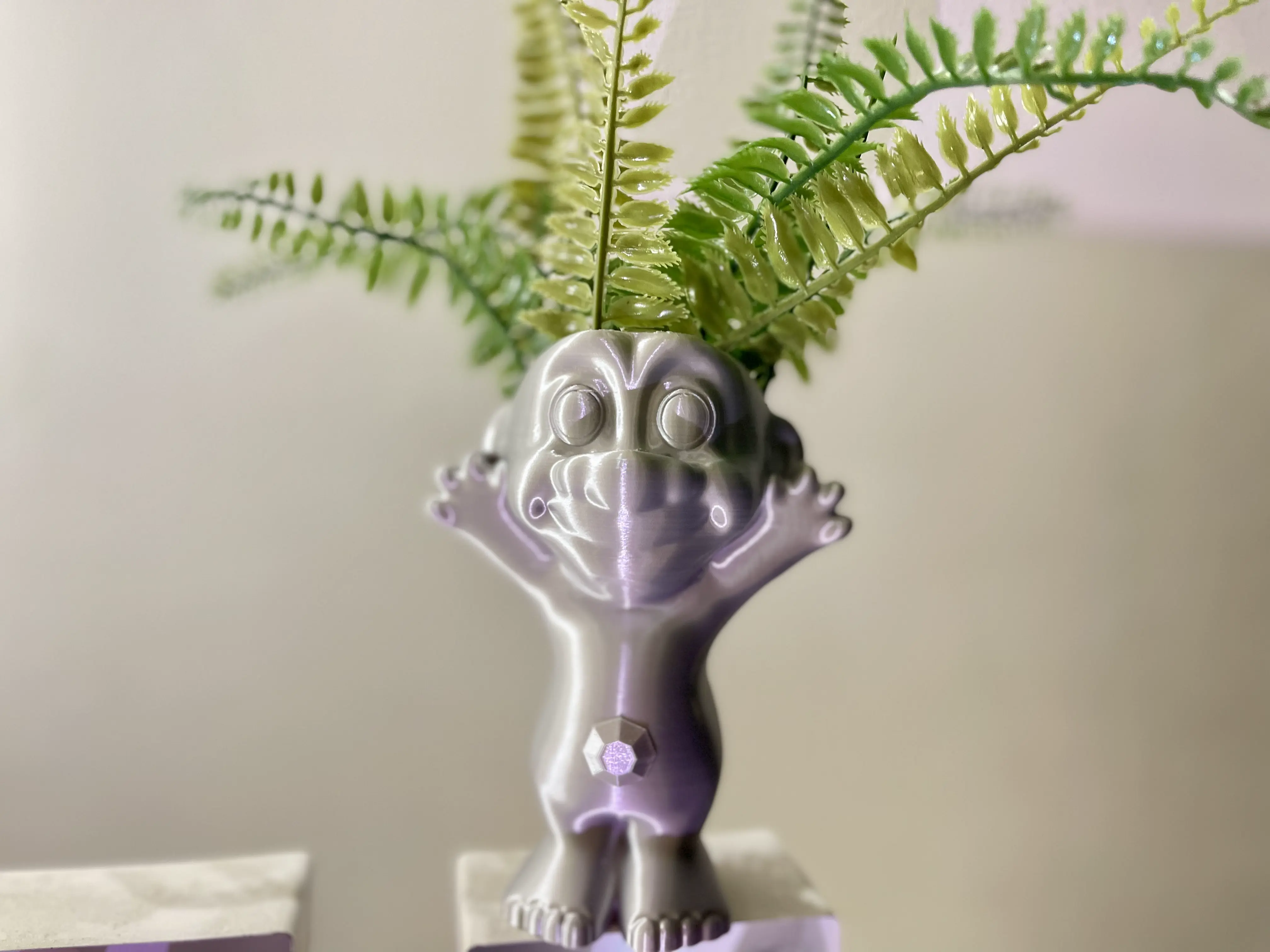 TROLL FLOWER POT-ONE PIECE-NO SUPPORTS-NO RAFTS