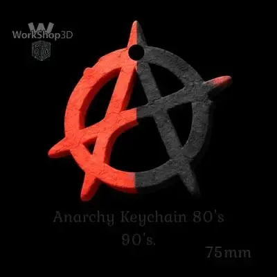 Anarchy keychain the 80s/90s from the WorkShop3D archives.