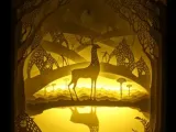 Shadow Box light-The Deer King-0