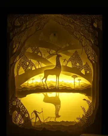 Shadow Box lumina - Regele cerb