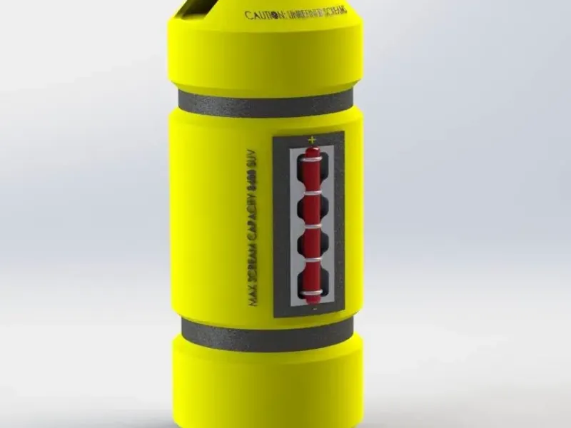 Monsters in scream canister