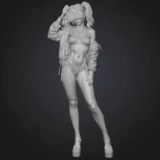 Virtual Reality bikini girl