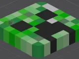 Pixel Creeper Keychain – Minecraft Inspired Multicolor-2
