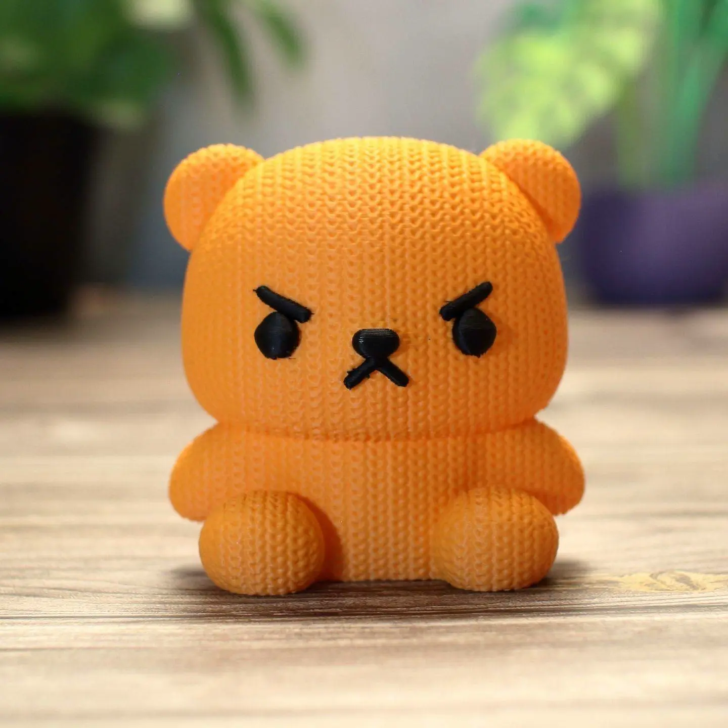 Angry Knitted Teddy Bear
