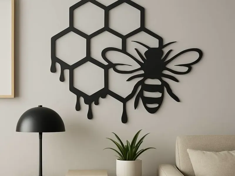 Bee and Honeycomb – Nature’s Harmony