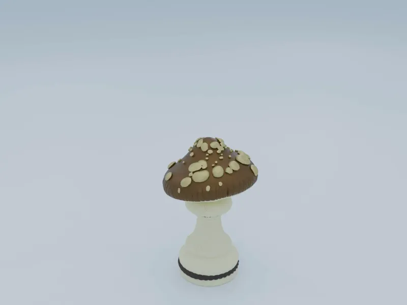 Forest Chess (Pawn - Brown Mushroom)