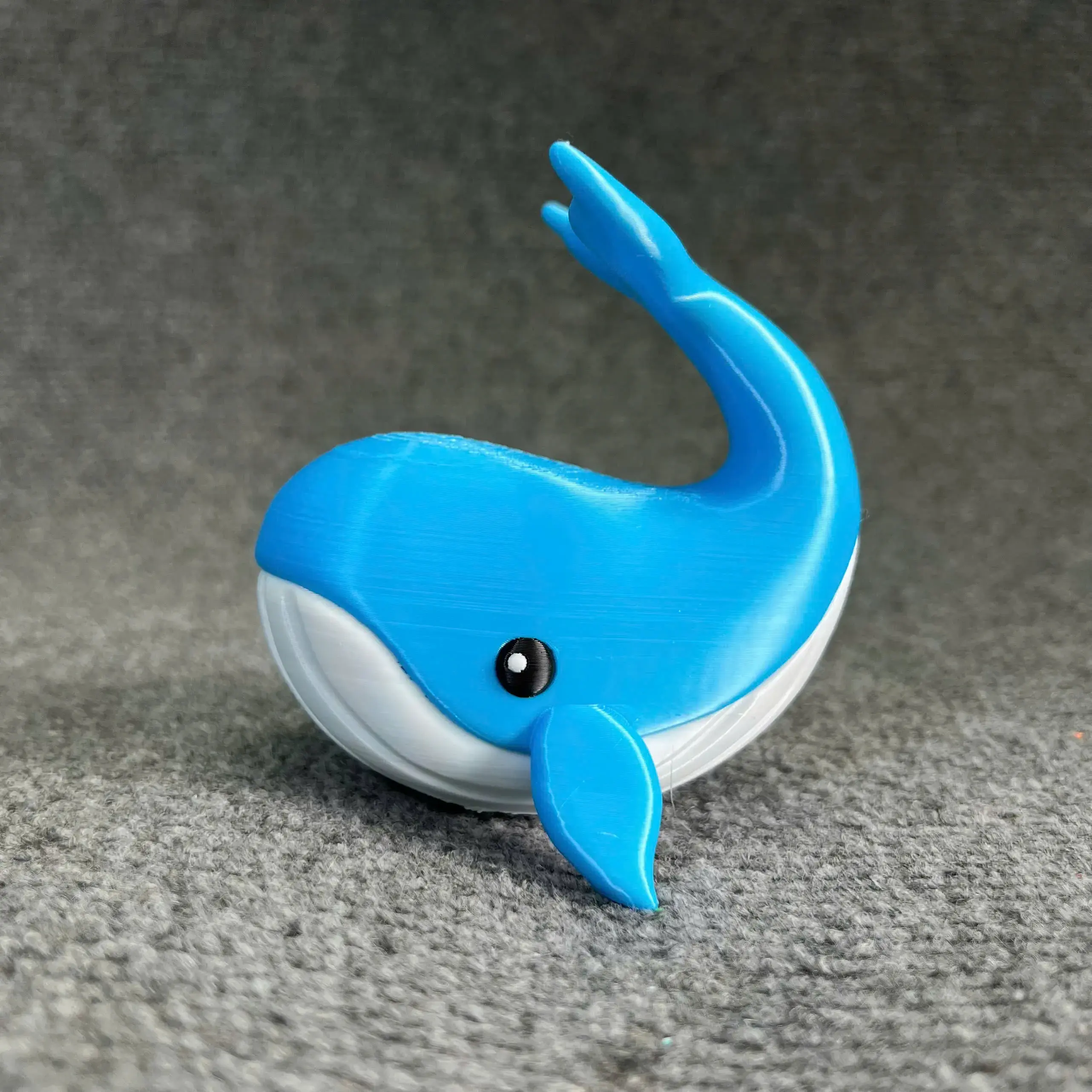 Cute Blue Whale - STL & 3mf Multicolor