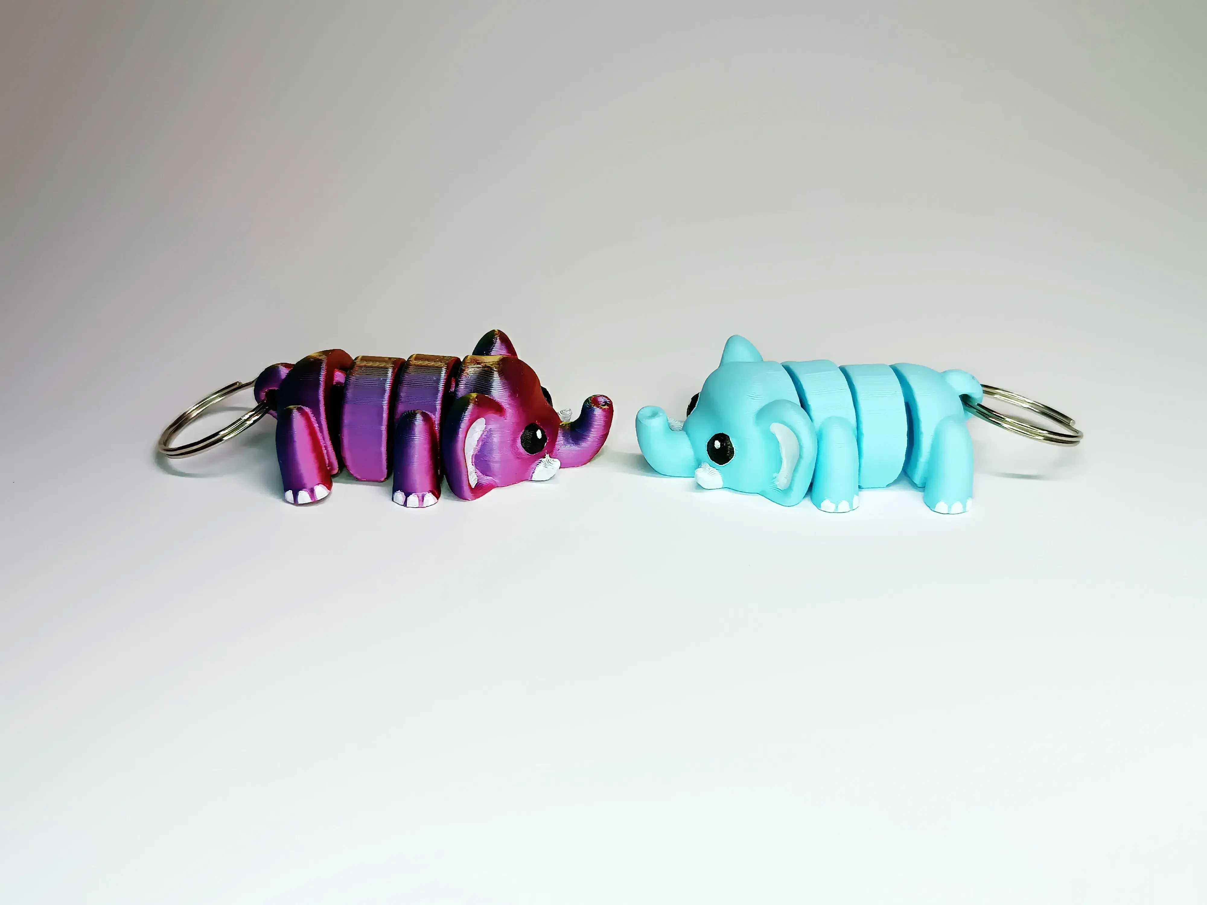 Cute Flexi Pets Elephant (Keychain & Magnet)