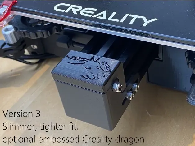 Ender 3 Pro Rail Cover **updated to v3** by da_syggy on Thin