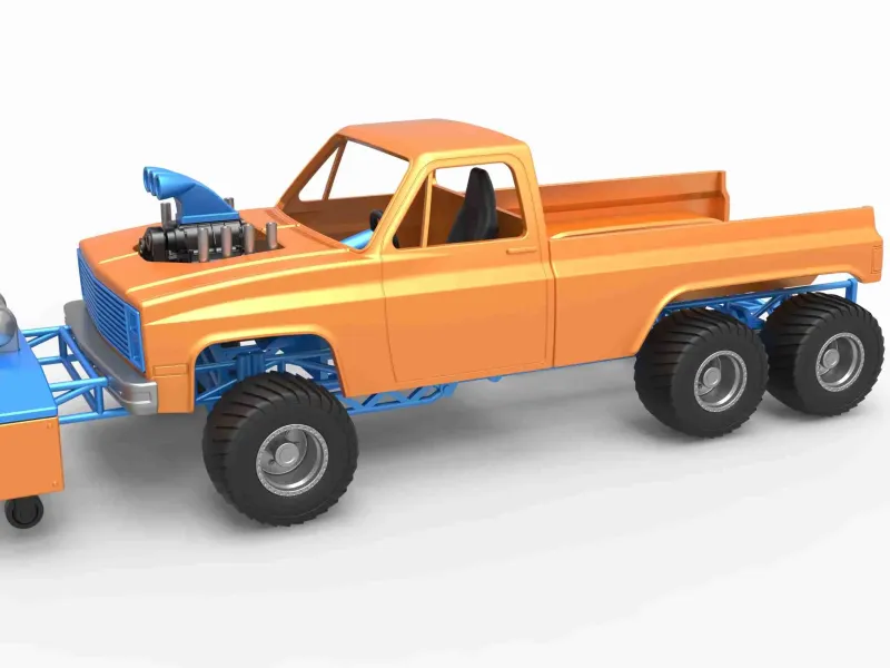 Pulling truck 6wd Scale 1:25