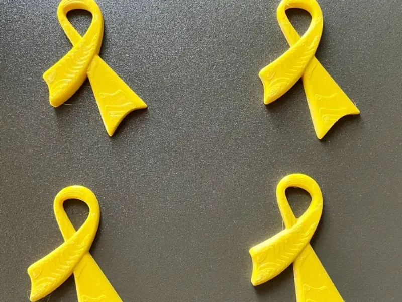 pediatric cancer awareness  ribbon