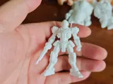 Mech Warrior Soldier Figure with Supports  Remove Slowly  Freely Scalable  Printing  Children  Toys  Figurine  Ornament  Model  One-Click One-Piece Printing-1