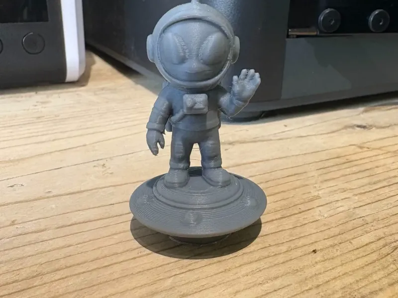 Alien on a UFO