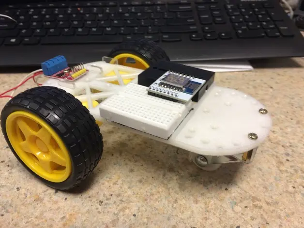 3D printed Robot Car Chassis