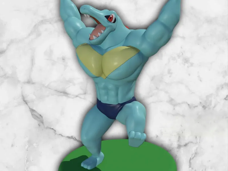 TOTODILE ULTRA MUSCLÉ / POKÉMON MAMADISIMO