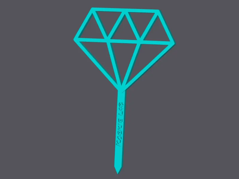 Diamond - Caketoper & Cupcaketopper v1 (3 sizes)