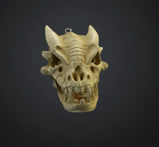 Dragon Skull Keychain