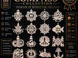 Lighthouse Compass Nautical CNC SVG STL Pack 16 Designs - 3D-1