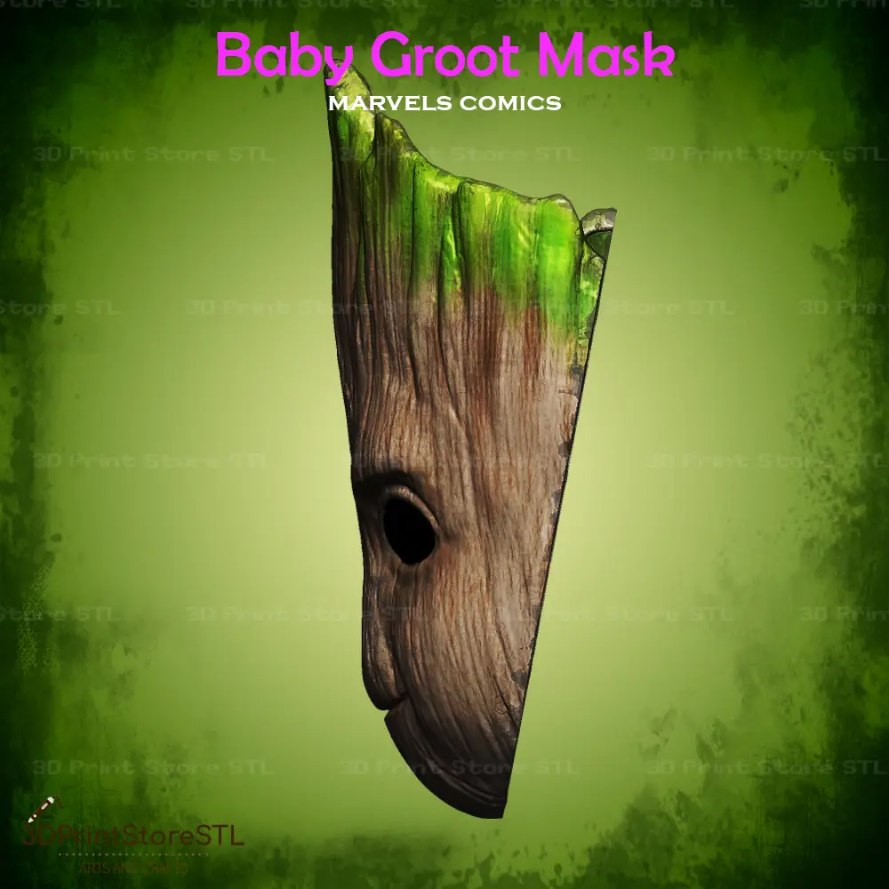 Baby Groot Mask Cosplay Guardians of the Galaxy - STL File