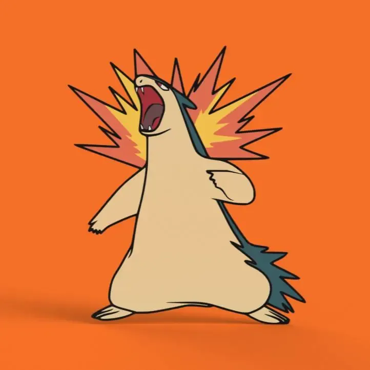 Typhlosion Wall Art