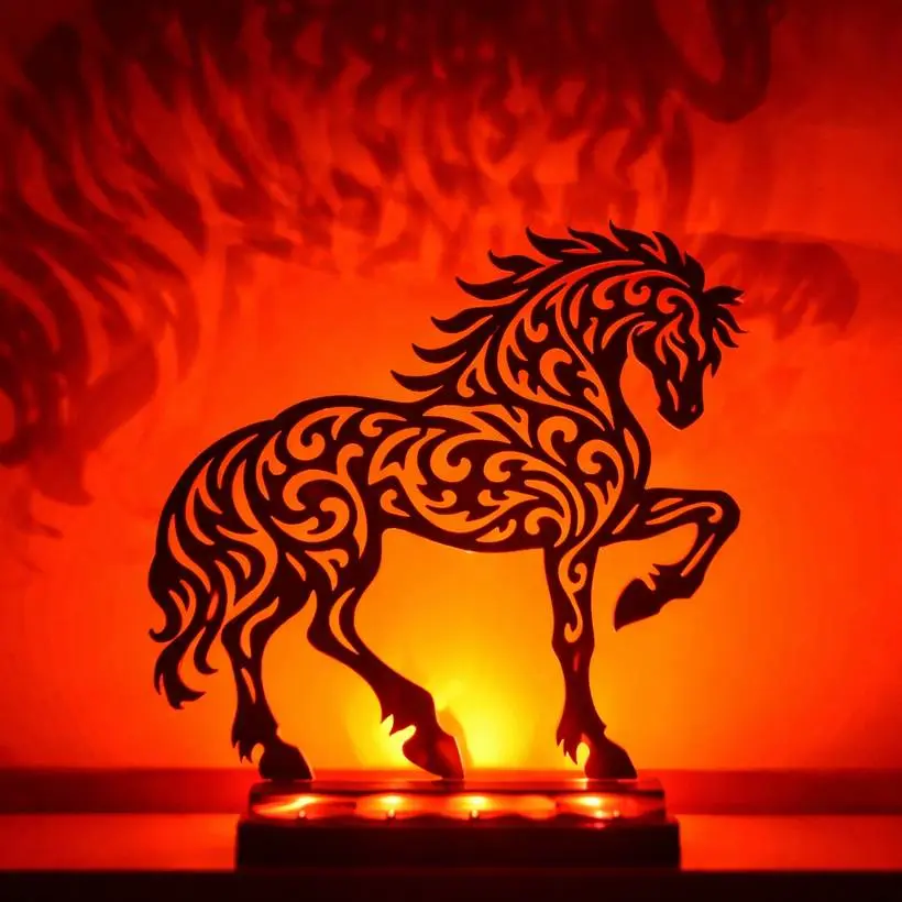 Stallion LED Light Decor - easy print