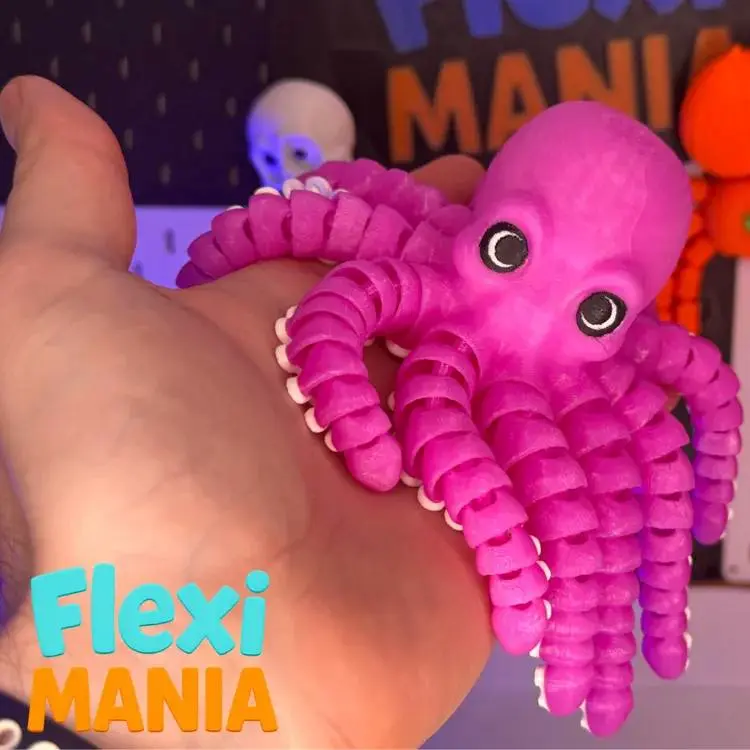 Flexi Octopus | Print-in-Place Articulated Octopus