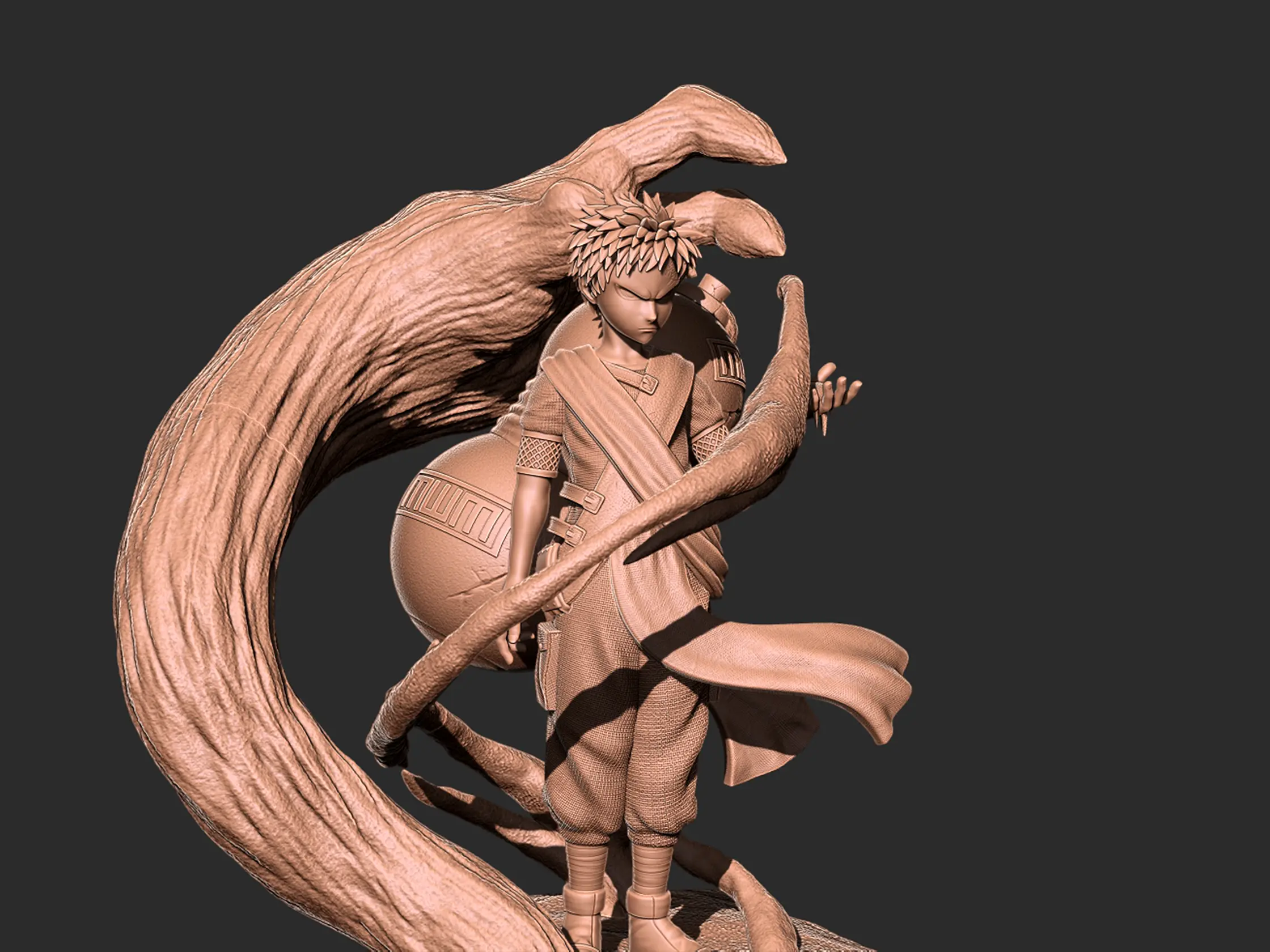 Gaara - Naruto modèle imprimé en 3D