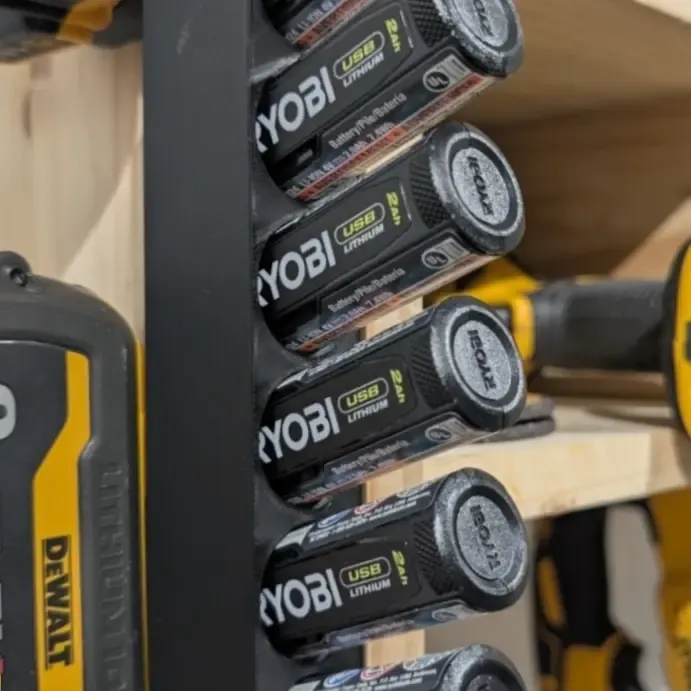 ryobi usb lithium battery rack wall mounted