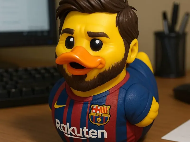 Rubber Duck - Lionel Messi model - 3d print
