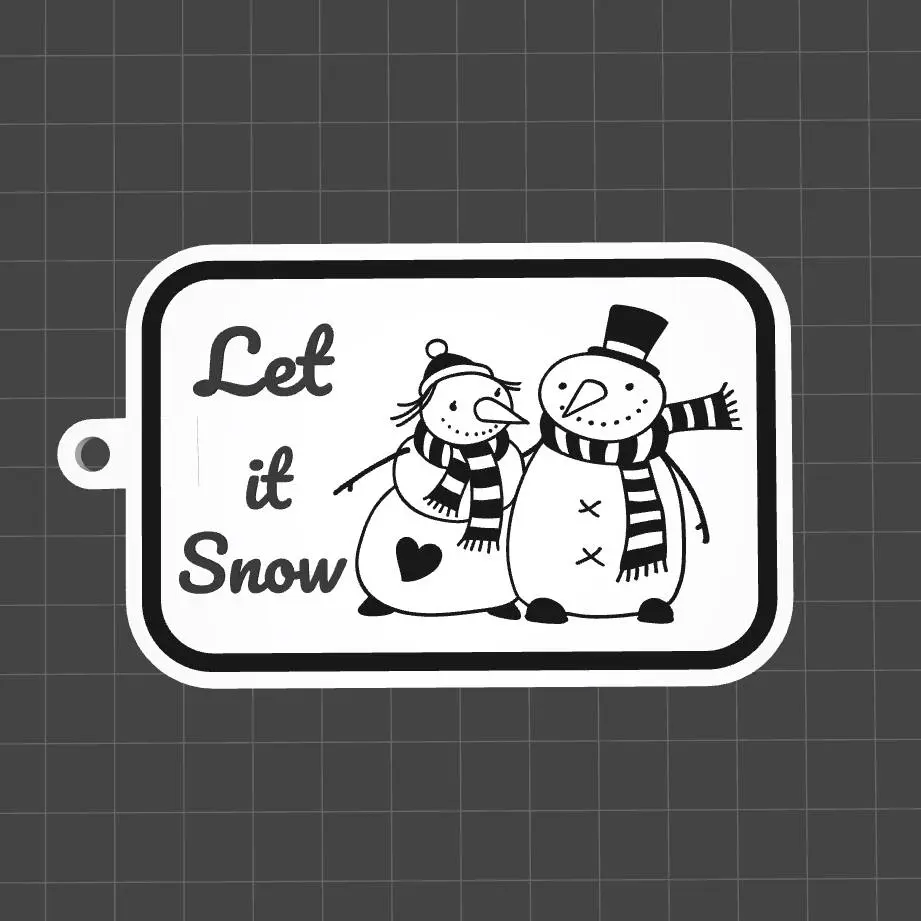Keychain Let It Snow