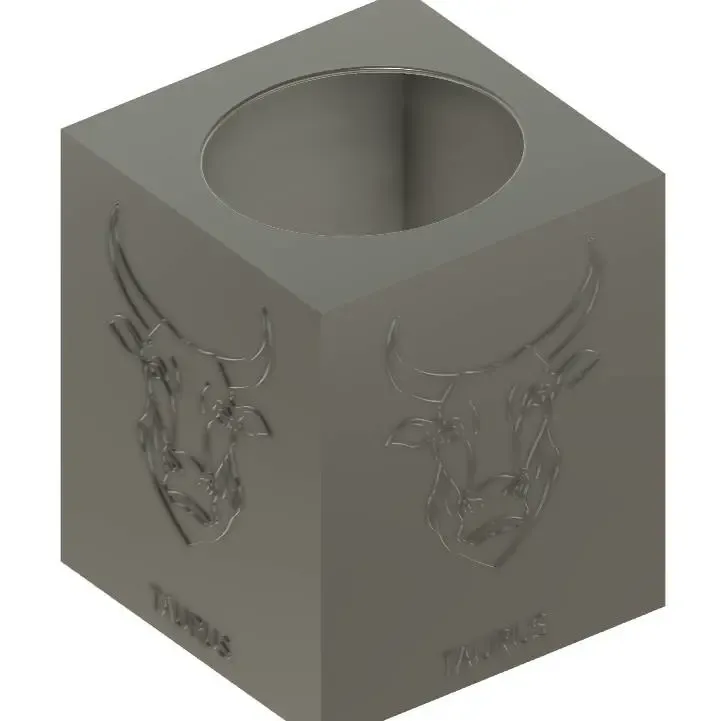 Taurus Zodiac Small Tissue Box Cover