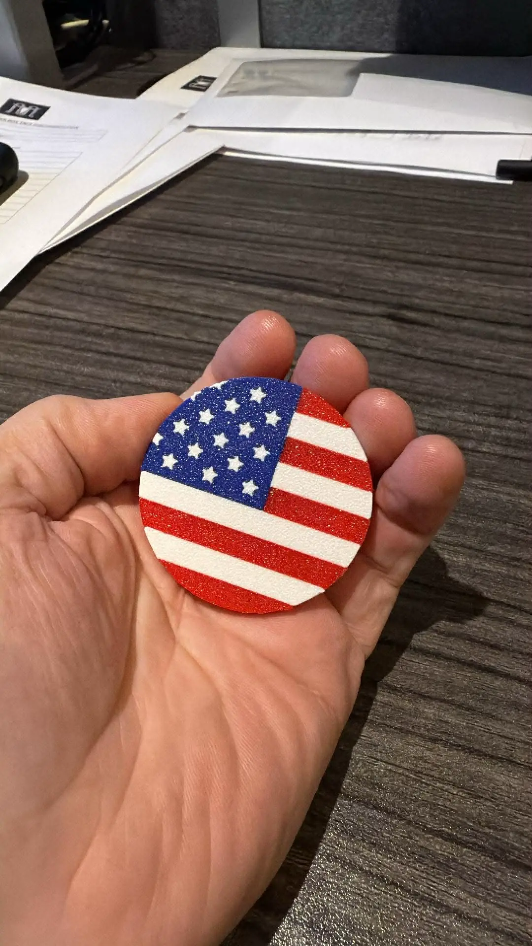 US flag Backpack Clip