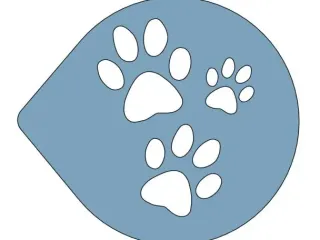 Pawprint Stencil