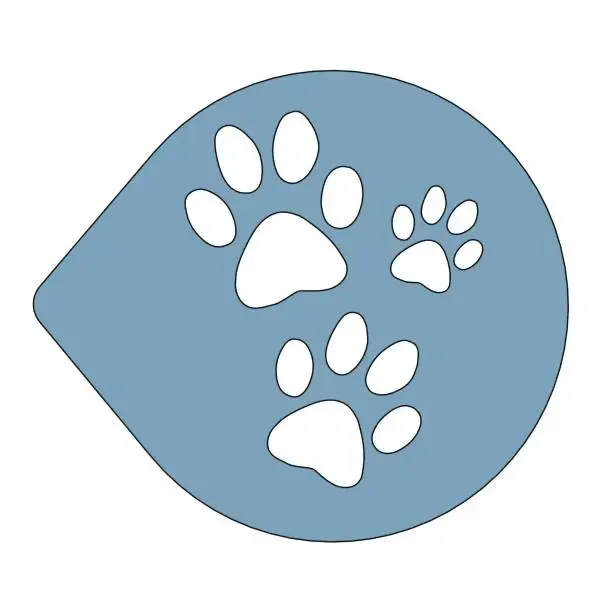 Pawprint Stencil